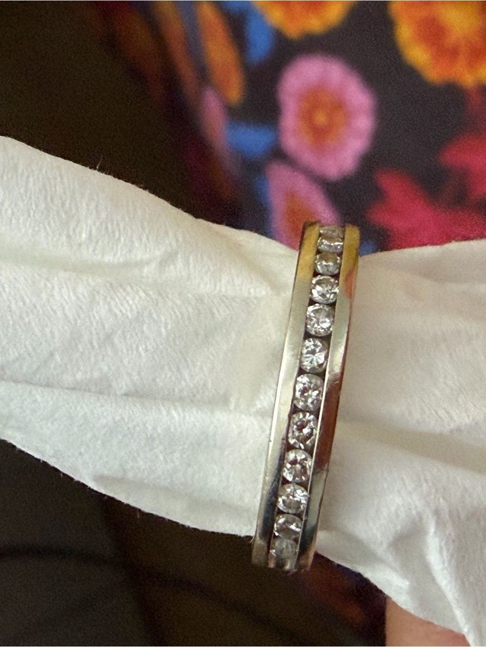 Women's Silver Band Diamond